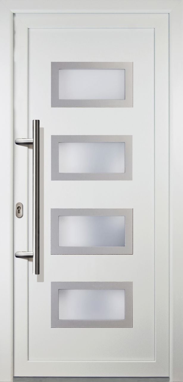 Meeth Haustür Signum Exclusiv PVC Modell 92 98 x 200 cm, DIN links, weiß von JOSEFMEETH