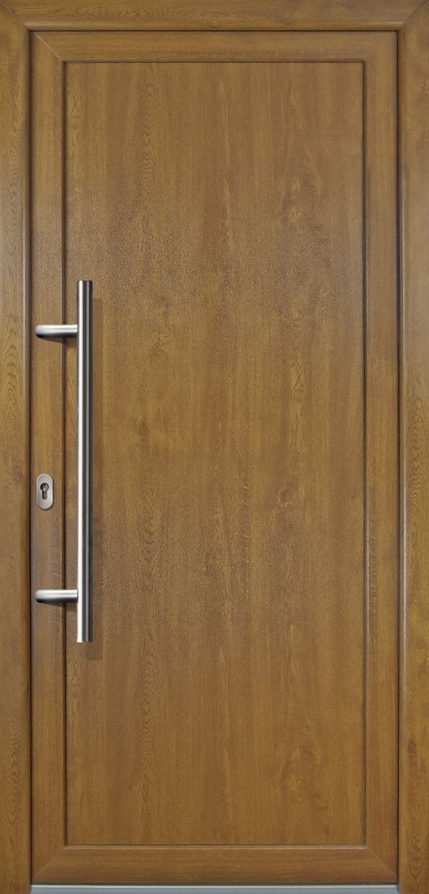 Meeth Haustür Signum PVC Exclusiv PVC Modell 01 108 x 200 cm, DIN links, Golden Oak von MEETH