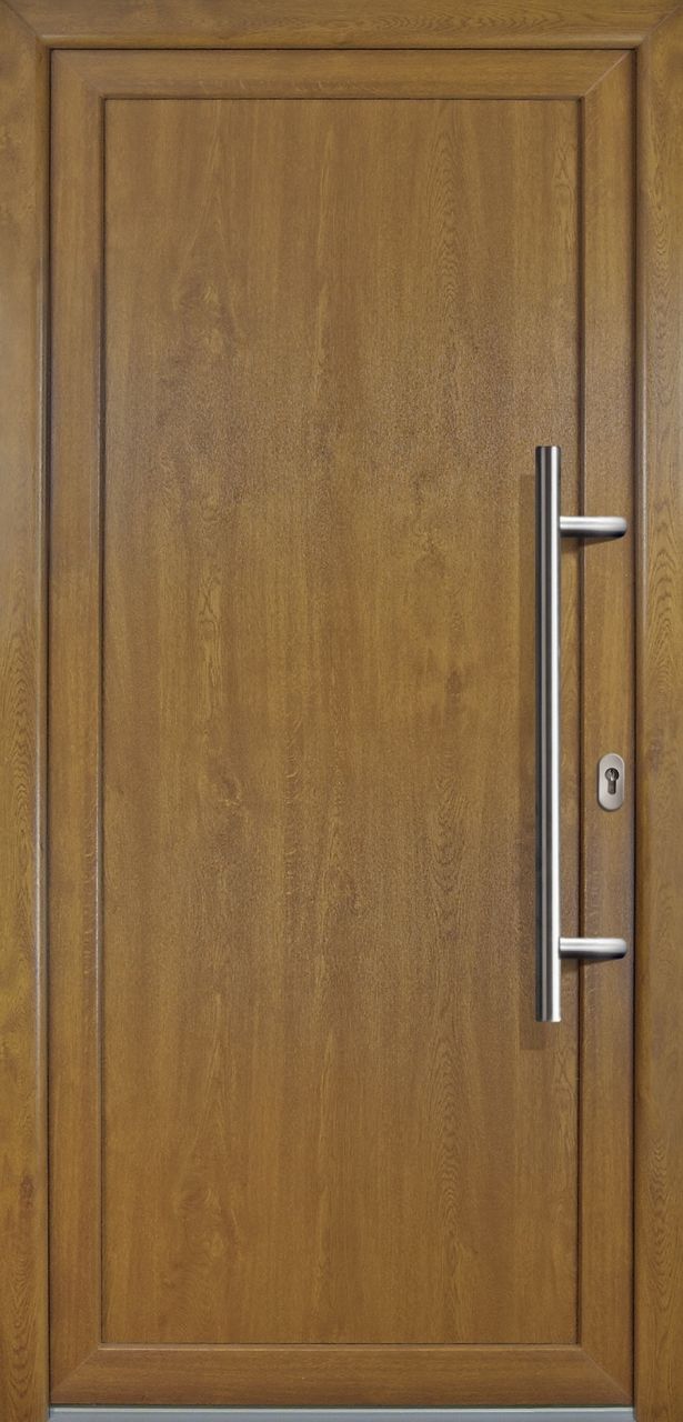 Meeth Haustür Signum PVC Exclusiv PVC Modell 01 98 x 208 cm, DIN rechts, Golden Oak Meeth Haustür Signum PVC Exclusiv PVC Modell 01 98 x 208 cm, DIN rechts, Golden Oak von JOSEFMEETH
