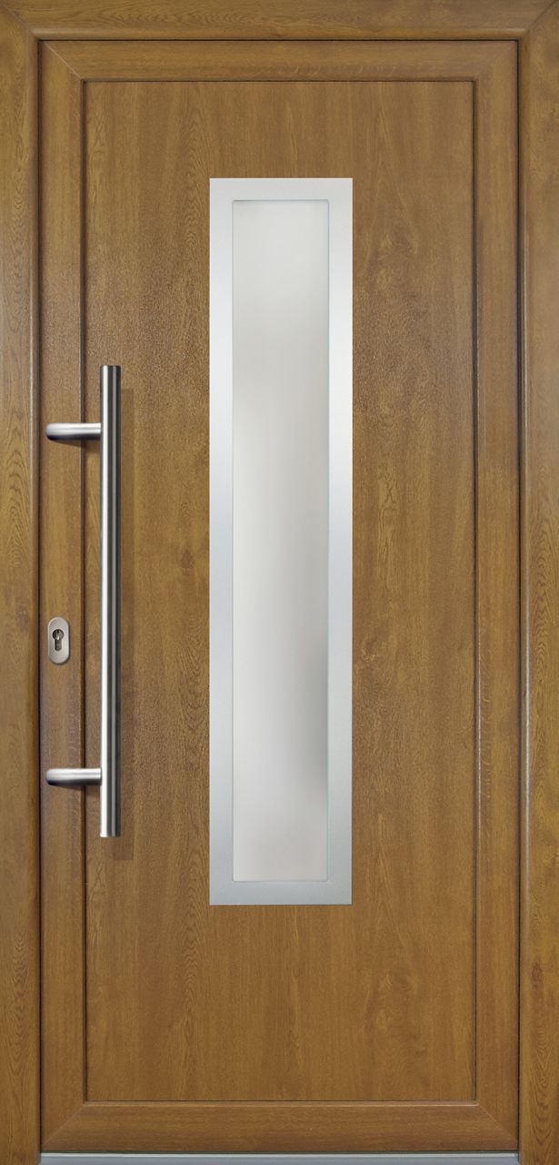 Meeth Haustür Signum PVC Exclusiv PVC Modell 32 88 x 208 cm, DIN links, Golden Oak Meeth Haustür Signum PVC Exclusiv PVC Modell 32 88 x 208 cm, DIN links, Golden Oak von JOSEFMEETH