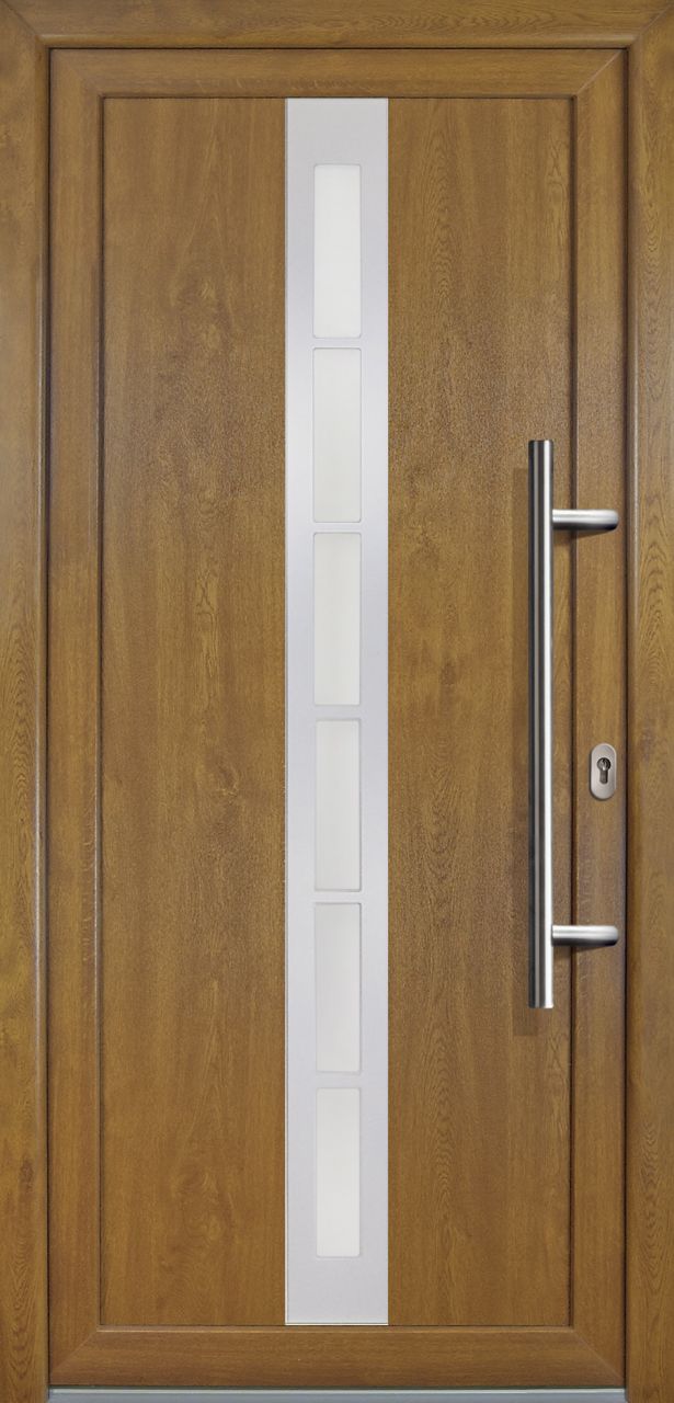 Meeth Haustür Signum PVC Exclusiv PVC Modell 38 108 x 200 cm, DIN rechts, Golden Oak Meeth Haustür Signum PVC Exclusiv PVC Modell 38 108 x 200 cm, DIN rechts, Golden Oak von JOSEFMEETH