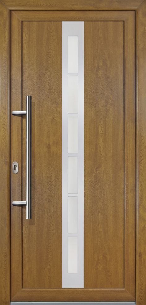 Meeth Haustür Signum PVC Exclusiv PVC Modell 38 108 x 208 cm, DIN links, weiß/golden Oak Meeth Haustür Signum PVC Exclusiv PVC Modell 38 108 x 208 cm, DIN links, weiß/golden Oak von JOSEFMEETH