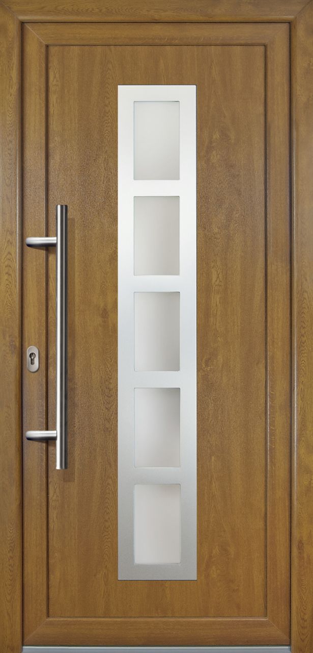 Meeth Haustür Signum PVC Exclusiv PVC Modell 51 98 x 208 cm, DIN links, Golden Oak Meeth Haustür Signum PVC Exclusiv PVC Modell 51 98 x 208 cm, DIN links, Golden Oak von JOSEFMEETH