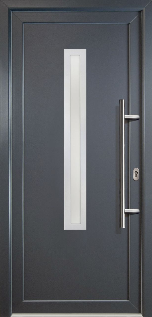 Meeth Haustür Signum PVC Exclusiv PVC Modell 70 108 x 208 cm, DIN rechts, Titan Meeth Haustür Signum PVC Exclusiv PVC Modell 70 108 x 208 cm, DIN rechts, Titan von JOSEFMEETH