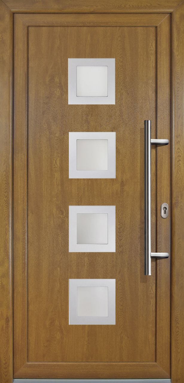 Meeth Haustür Signum PVC Exclusiv PVC Modell 84 98 x 200 cm, DIN rechts, Golden Oak Meeth Haustür Signum PVC Exclusiv PVC Modell 84 98 x 200 cm, DIN rechts, Golden Oak von JOSEFMEETH