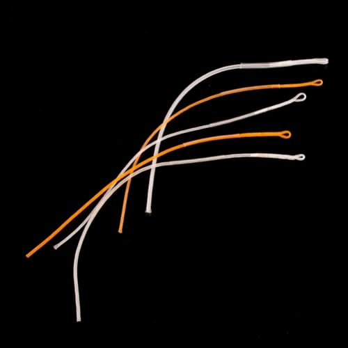 10 Stück Nylon für geflochtene Schlaufenverbinder zum Fliegenfischen und starkes Design, einfache Befestigung für Angler (orange 13,6 kg) von MeevrgR
