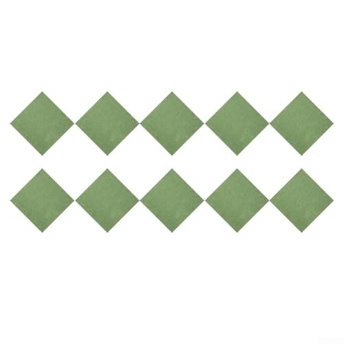 10 Stück rutschfeste, abnehmbare Aufkleber für Bodenfliesen zur Erhöhung des Wohnstils (grün) von MeevrgR