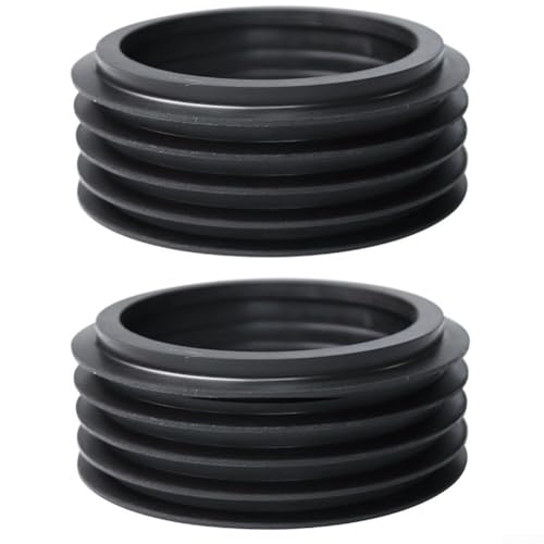 2 Stück Wassertank-Abflussrohr-Dichtringe aus Gummi, Adapter für 90 mm bis 110 mm Abwasserrohr-Umwandlung, unverzichtbares Sanitärzubehör zur Leckvermeidung (fünf Böden) von MeevrgR