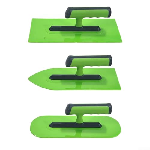 3-teiliges Kunststoff-Kellen-Set für Beton, Zement und Bauarbeiten, leichtes ABS-Material für Wandkitt und Farbglättung von MeevrgR