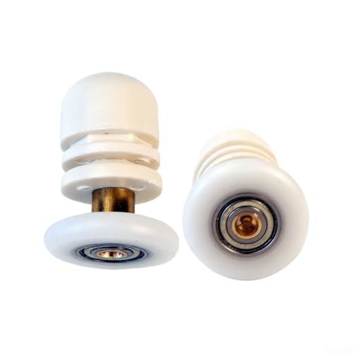 4-teiliges Seilzug-Set für Duschtüren, exzentrisches Messing-Design für reibungsloses Gleiten (23 mm) von MeevrgR
