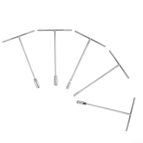 5-teiliges Sechskant-Steckschlüssel-Set mit T-Griff, 8 mm, 14 mm, für Garage, Werkstatt und Motorrad für Fahrräder 5-teiliges Sechskant-Steckschlüssel-Set mit T-Griff, 8 mm, 14 mm, für Garage, Werkstatt und Motorrad für Fahrräder von MeevrgR