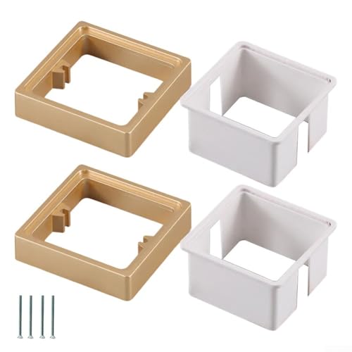 Abstandshalter für elektrische Steckdosen, 2 Stück, Einzelsteckdose mit Hilfsdichtung zum Verlängern von elektrischen Boxen, kompatibel mit neuen und bestehenden Verkabelungssystemen (20 mm) von MeevrgR