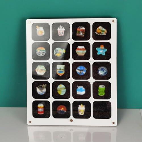 Acryl-Displaybox zum Aufbewahren und Präsentieren von Abzeichen und Medaillen mit schützendem Design und einfachem Zugang für eine effiziente Organisation der Sammlungen (klein weiß) von MeevrgR