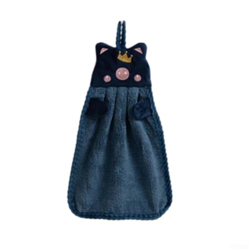 Adorable Pig Handtuch mit einzigartigem Design für verbesserte Hygiene und einfachen Zugänglichkeit (blau) von MeevrgR