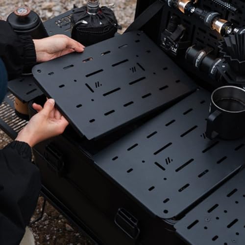 Aluminium-Legierung Tischplatte für Igt Camping Lagerung Praktisches Outdoor-Zubehör (Pegboard-M) von MeevrgR