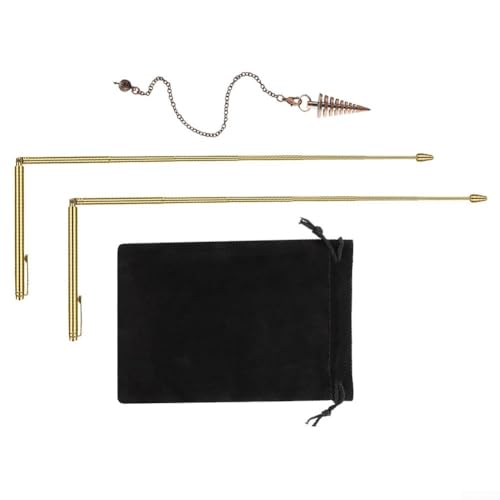 Ausziehbare Kupfer-Rutten-Set mit Pendeln für Wassertauchen und Schatzsuche, perfekt für den langfristigen Gebrauch (Gold) von MeevrgR
