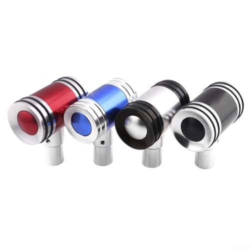 Auto Schaltknauf Metall Modifikation mit ergonomischem Design unterstützt manuelle und automatische Getriebe, inklusive Adapter und Installationswerkzeug (blau) von MeevrgR