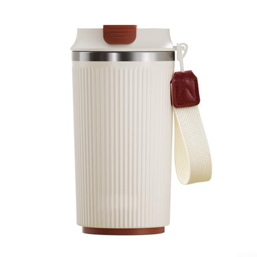 Becher mit automatischer Mischfunktion, fasst bis zu 500 ml, perfekt geeignet für tägliche Getränke (Beige) von MeevrgR