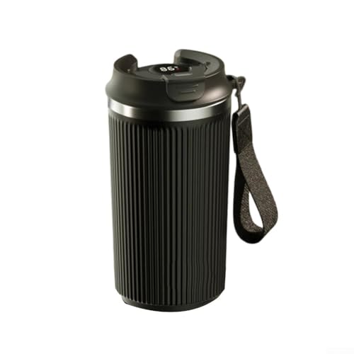 Becher mit automatischer Mischfunktion, fasst bis zu 500 ml, perfekt geeignet für tägliche Getränke (schwarz) von MeevrgR