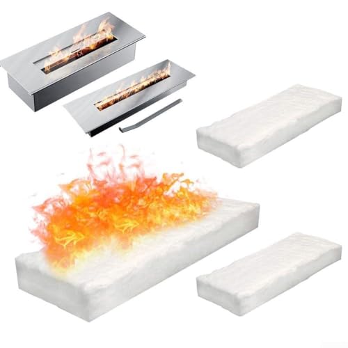 Calcium-Magnesium-Silikat-Feuerbox-Fasern, 3 Stück für sicheres und effizientes Brennen (30 × 20 × 1 cm) von MeevrgR