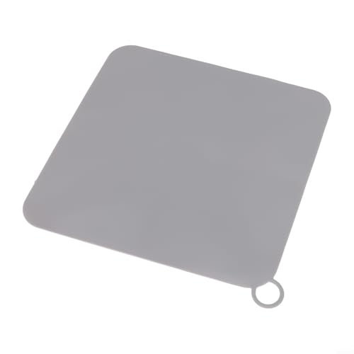 Dicke Silikon-Bodenablaufabdeckung für Badezimmer und Waschbecken, flexibles Design verhindert Überlaufen und hält eine stabile Platzierung auf dem Abfluss (grau, 20 cm) von MeevrgR