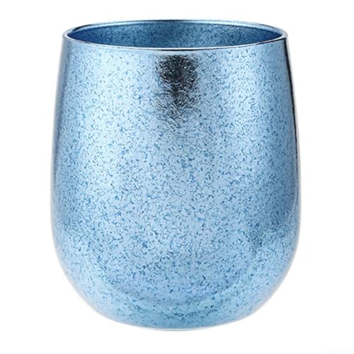 Doppelwandiger Ti-Becher, 240 ml Isolierung, perfekt für heiße oder kalte Getränke im Freien (blau) von MeevrgR