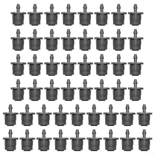 Einstellbare 50 Bewässerungstropfer mit 360-Grad-Wasserdurchfluss für effektive Bodenfeuchtigkeitskontrolle, geeignet für Gewächshäuser und Gartenbewässerungssysteme von MeevrgR