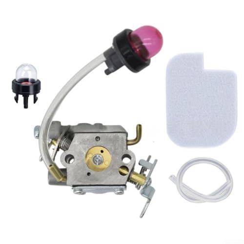 Ersatzvergaser 596786602 für Poulan Kettensägen PL3314 PR4016 PD4218 PD4016 PR4218A Metallteil verbessert die Motorzuverlässigkeit (B) von MeevrgR