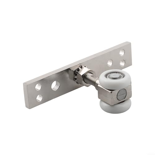 Falttür-Hängerad für Schrank- und Schiebetüren mit Nylon-Zinklegierung, Riemenscheibe, unterstützt bis zu 40 kg Traglast und kompatibel mit Türbreiten ab 300 mm von MeevrgR