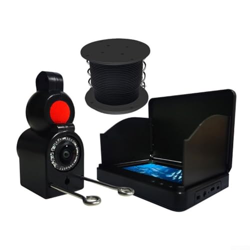 Fischfinder mit 4 3 Zoll Bildschirm und wasserdichter Kamera, mit wiederaufladbarem Akku und langem Kabel für einfache Nutzung (30 m Kabel) von MeevrgR