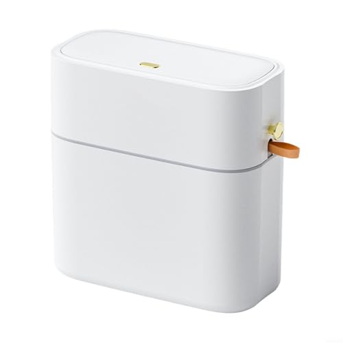 Freihändiger berührungsloser Mülleimer 10 l Mülleimer mit Fußpedal und automatischer Abdichtung für Küche Badezimmer Wohnzimmer, platzsparender Abfalleimer mit Deckel, PVC-Mülleimer (10 l – weiß) Freihändiger berührungsloser Mülleimer 10 l Mülleimer mit Fußpedal und automatischer Abdichtung für Küche Badezimmer Wohnzimmer, platzsparender Abfalleimer mit Deckel, PVC-Mülleimer (10 l – weiß) von MeevrgR