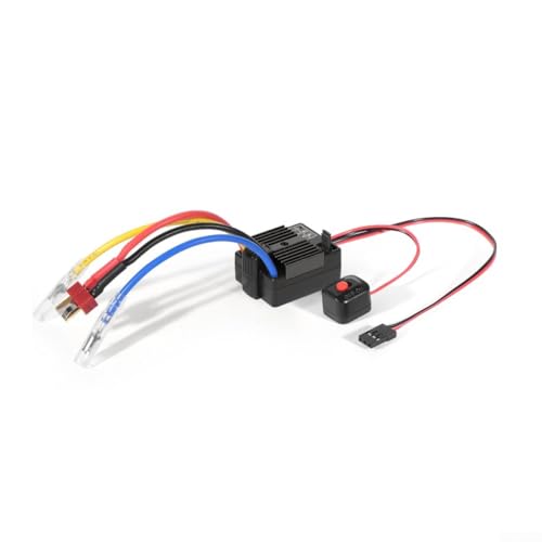Für ferngesteuerte LKWs und bürstenlose Autos mit 60 A ESC mit programmierbaren Einstellungen und Laufmodi für Vorwärts-, Brems- und Rückwärtssteuerung (schwarz) von MeevrgR