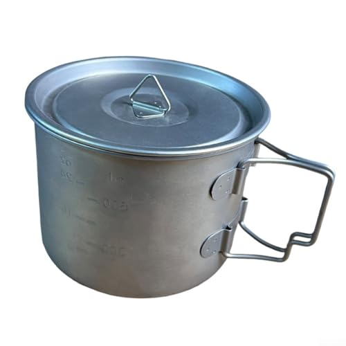 Funktionelle 1000 ml Ti Tasse Schüssel mit sicherer Handhabung für Camping-Enthusiasten von MeevrgR
