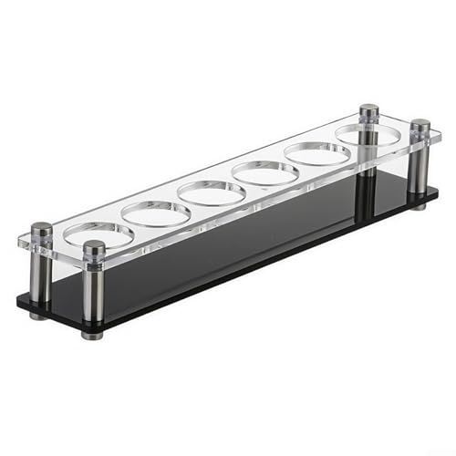 Funktioneller Acrylglashalter mit 6 12 24 Löchern, ideal für Bar und Party (6 Löcher) von MeevrgR