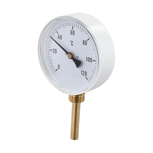 Genaues Bimetall-Thermometer-Zifferblatt 0 120 Grad Celsius Bereich mit Kupferhülse 30,5 cm für den Einsatz in Kesseln, Heizgeräten und Outdoor-Kochgeräten Genaues Bimetall-Thermometer-Zifferblatt 0 120 Grad Celsius Bereich mit Kupferhülse 30,5 cm für den Einsatz in Kesseln, Heizgeräten und Outdoor-Kochgeräten von MeevrgR