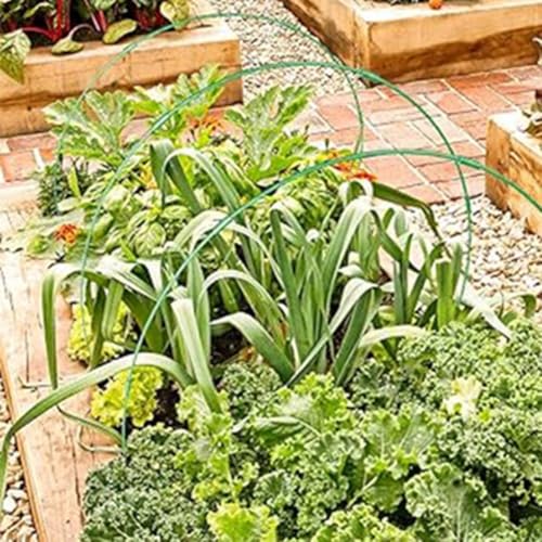 Gewächshausreifen-Set zum Pflanzenschutz mit Fiberglas-Konstruktion, entworfen, um Reihenabdeckungen zu unterstützen und Schäden durch Frost, Vögel und intensives Sonnenlicht zu verhindern (1 Stück) von MeevrgR