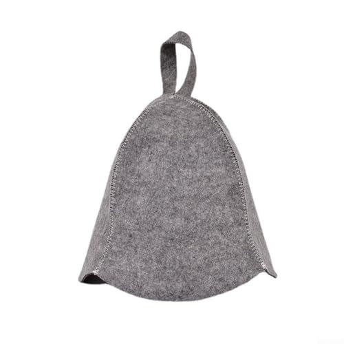 Grau für Saunahut, wärmeisolierende Kappe, strapazierfähiges Wollfilz-Material (grau) von MeevrgR