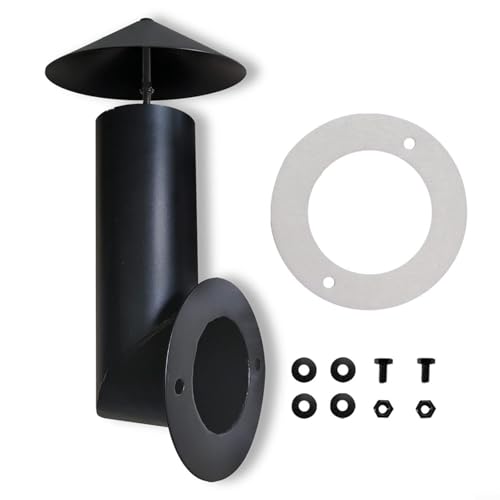 Grill Chimney Smoke Stack Replacement Kit Steel Construction for Traeger Chef Pellet Smokers Enhanced Airflow BBQ Upgrade Complete Set with Cap Gasket Pipe Screws Washers Nuts Grill Chimney Smoke Stack Replacement Kit Steel Construction for Traeger Chef Pellet Smokers Enhanced Airflow BBQ Upgrade Complete Set with Cap Gasket Pipe Screws Washers Nuts von MeevrgR