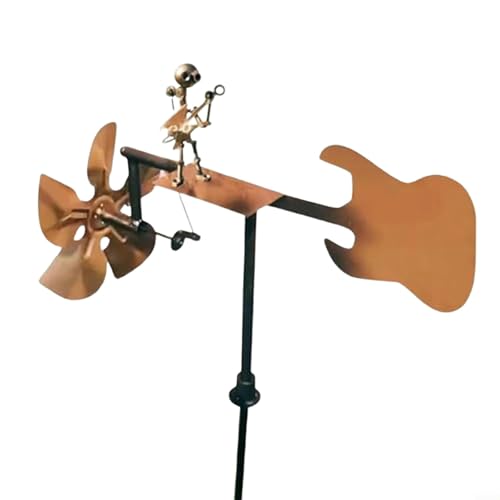 Handgefertigter Garten Rock Band Windmühle Gitarre Spinner Metall Outdoor Dekoration Windbetriebene Figur Hof Kunst Rasen Ornament Terrasse Dekor Wetterbeständig Handgefertigter Garten Rock Band Windmühle Gitarre Spinner Metall Outdoor Dekoration Windbetriebene Figur Hof Kunst Rasen Ornament Terrasse Dekor Wetterbeständig von MeevrgR