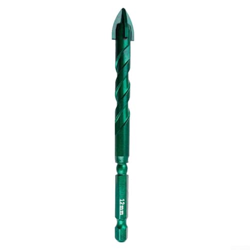 Hartmetall-Stahl-Dreieck-Bohrer, geeignet für den Einsatz mit elektrischen Bohrern auf Glas-, Marmor-, Granit-, Fliesen-, Wand-, Holz- und Kunststoffoberflächen (12 mm) von MeevrgR