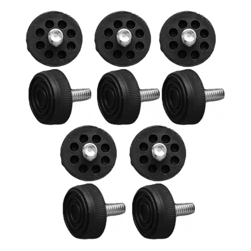 Höhenverstellbare Möbelfüße mit Kunststoffbasis, 10 Stück Schrauberhöhungen für Tische, Stühle, Hocker, um Verschleiß zu verhindern, Lärm zu reduzieren und die Höhe zu erhöhen (M8 x 30 x 20 mm) von MeevrgR