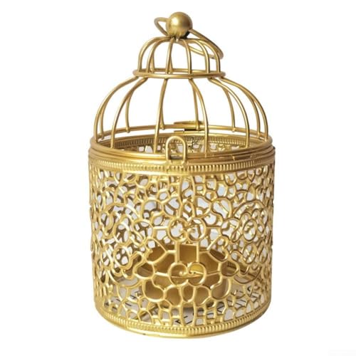 Kerzenhalter mit einer ästhetischen, stilvollen Vogelkäfig-Laterne im Vintage-Stil für gemütliche Räume von MeevrgR