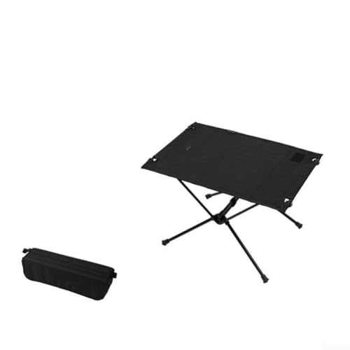 Klapptisch für den Außenbereich, kompakt und leicht zu transportieren, robustes Material für alle Ihre Camping-Bedürfnisse (schwarz) von MeevrgR