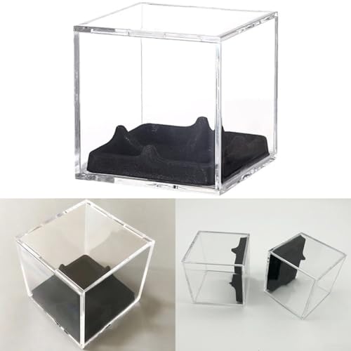 Klare Acryl-Baseball-Vitrine mit Flanell-Basis, 2-teiliges Set zur Aufbewahrung von Sammlerstücken Klare Acryl-Baseball-Vitrine mit Flanell-Basis, 2-teiliges Set zur Aufbewahrung von Sammlerstücken von MeevrgR