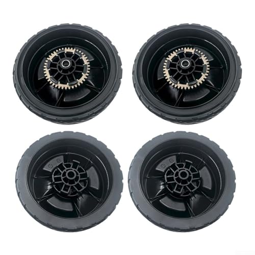 Komplettes Rasenmäherrad und Antriebsgetriebe-Set, 20,3 cm Durchmesser, für Honda HRN216 Modelle mit 12 Zähnen für reibungslose Rasenpflege (4 Stück vorne und hinten) von MeevrgR