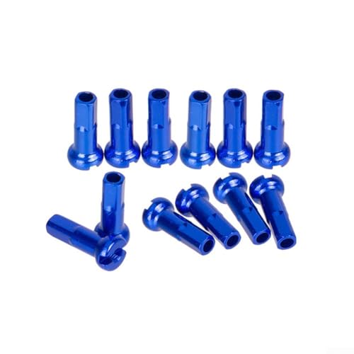 Langlebige und praktische Kupferspeichennippel, 50 Stück/Set für 14G Räder (blau (50 Stück)) von MeevrgR