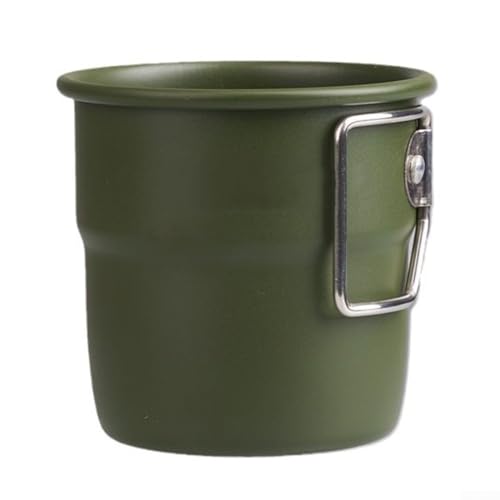 Leichter 300-ml-Becher mit faltbarem Griff, perfekt für Outdoor-Abenteuer und Hydratation (grün) von MeevrgR