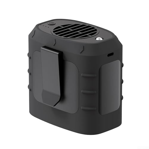 Leichter und effizienter Taillenventilator für Camping, USB-Aufladung und 8000-mAh-Akku für längere Nutzung (schwarz) von MeevrgR