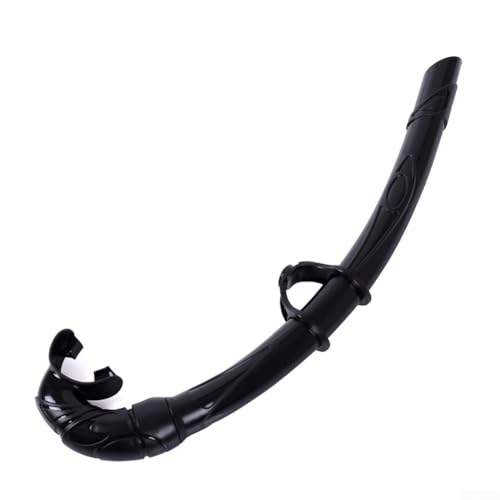 Leichter und robuster PVC-Tauchschnorchel für einfaches Atmen unter Wasser (schwarz) von MeevrgR