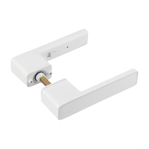 Magnetisches geräuschloses Türschloss-Set für Schlafzimmer- und Innentüren, Zinklegierungskonstruktion mit integriertem Schlosskern und leichtgängigem Magnetverschluss (weiß) von MeevrgR